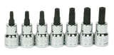 Williams JHW31912 | 3/8 Drive Tamper-Resistant Torx Bit Socket Set, 7 Pieces