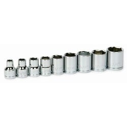 Williams JHW31922 | 3/8" Drive Shallow Socket Set 6 Point 9 Piece