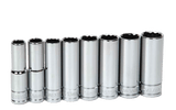 Williams JHW31934 | 3/8 Drive Deep Socket Set, 12 Point, Metric, 8 Pieces