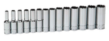 Williams JHW31936 | 3/8 Drive Deep Socket Set, 12 Point, Metric, 14 Pieces