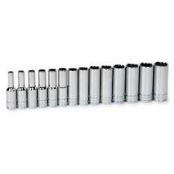Williams JHW31936 | 3/8 Drive Deep Socket Set, 12 Point, Metric, 14 Pieces