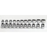 Williams JHW31939 | 3/8' Drive Universal Socket, 6 Point, Metric, 7 Piece