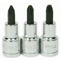 Williams JHW32906 | 1/2 Drive Bit Socket Set, 3 Pieces