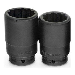 Williams JHW33719 | 3/4 Drive Deep Socket, High Polished Chrome Finish, 6-Point 19 mm
