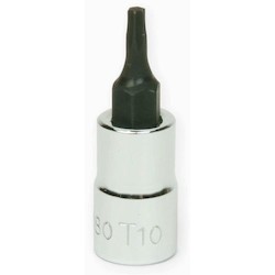 Williams JHW35080 | 1/4 Drive Torx Bit Socket, High Polished Chrome Finish, T10