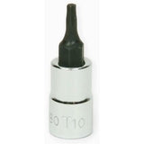 Williams JHW35080 | 1/4 Drive Torx Bit Socket, High Polished Chrome Finish, T10