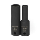 Williams JHW36414 | 3/8 Drive 7/16 Deep Impact Socket 12 Point, Black Industrial Finish