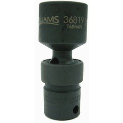 Williams JHW36810 | 3/8" Drive Universal Impact Sockets, 6 Point, mm - 10, Black Industrial Finish