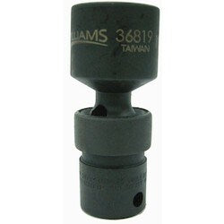 Williams JHW36812 | 3/8" Drive Universal Impact Sockets, 6 Point, mm - 12, Black Industrial Finish