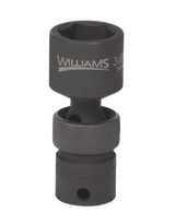 Williams JHW36814 | 3/8" Drive Universal Impact Sockets, 6 Point, mm - 14, Black Industrial Finish