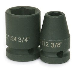 Williams JHW37124 | 1/2 Drive Shallow Impact Socket, 6 Point, 3/4