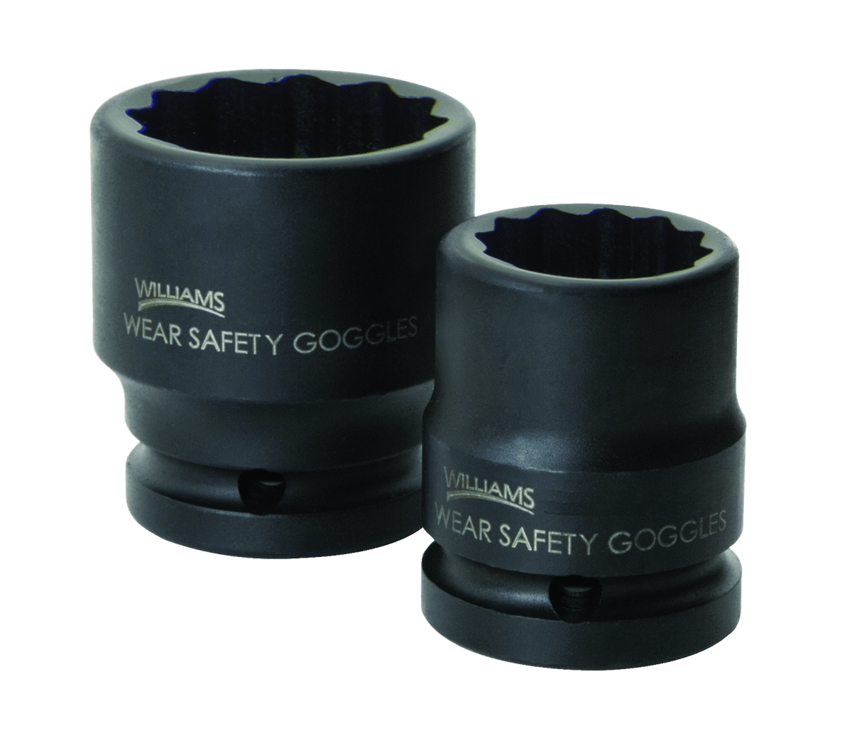 Williams JHW38476 | 3/4 Drive 2-3/8 Shallow Impact Socket 12 Point, Black Industrial Finish