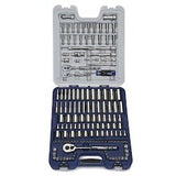 Williams JHW50614A | 1/4, 3/8, 1/2 Drive Socket Set, 6 & 12 Point, SAE & Metric, Rugged Case System, 146 Pieces