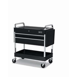 Williams JHW50721 | 3 Drawer Roll Cart, 34", Black