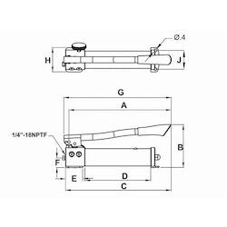 Williams JHW5HS2S35 | 2 Speed Hand Pump, Two Speed, 21.4in Usable Oil Capacity