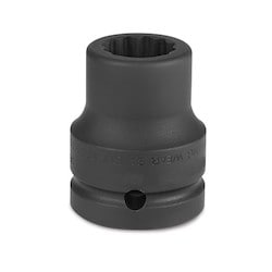 Williams JHW6M-1225 | 3/4 Drive Shallow Impact Sockets, 12 Point 25 mm , Black Industrial Finish