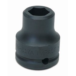 Williams JHW6M-622A | 3/4" Drive Shallow Impact Socket 6-Point 22M, Black Industrial Finish