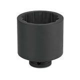 Williams JHW7-1266 | 1 Drive Shallow 12 Point 2 1/16" Impact Socket, Black Industrial Finish