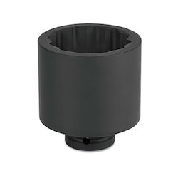 Williams JHW7-1278 | 1 Drive Shallow 12 Point 2 7/16" Impact Socket, Black Industrial Finish
