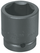 Williams JHW7-676 | 1" Drive Shallow Impact Socket 6-Point 2-3/8", Black Industrial Finish