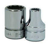 Williams JHWB-1224 | 3/8 Drive Shallow Socket, High Polished Chrome Finish, 12 Point, 3/4