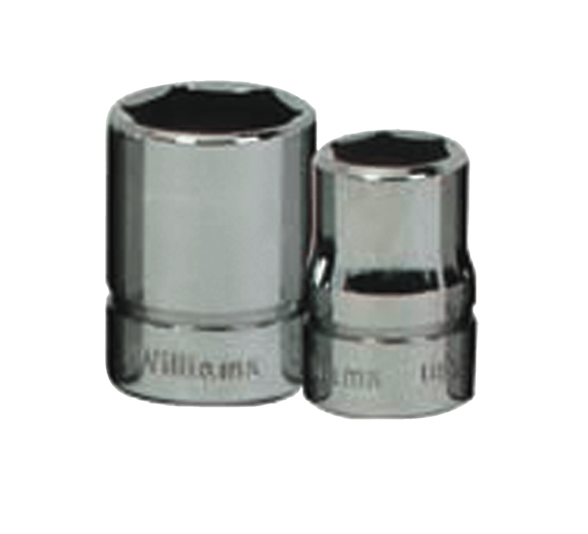 Williams JHWB-620 | 3/8 Drive Shallow Socket, High Polished Chrome Finish, 6 Point, 5/8