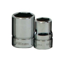 Williams JHWB-628 | 3/8 Drive Shallow Socket, High Polished Chrome Finish, 6 Point, 7/8