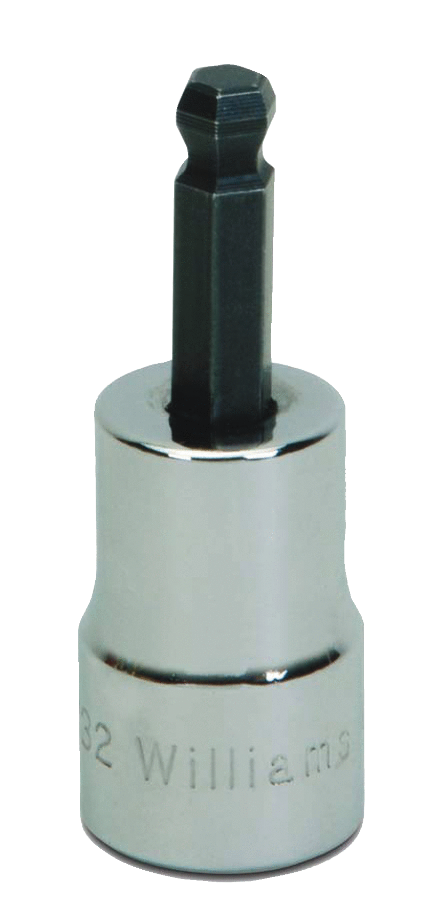 Williams JHWBA-7HBA | 3/8 Drive Ball Hex Bit Socket, High Polished Chrome Finish 7/32