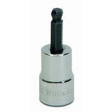 Williams JHWBA-7HBA | 3/8 Drive Ball Hex Bit Socket, High Polished Chrome Finish 7/32
