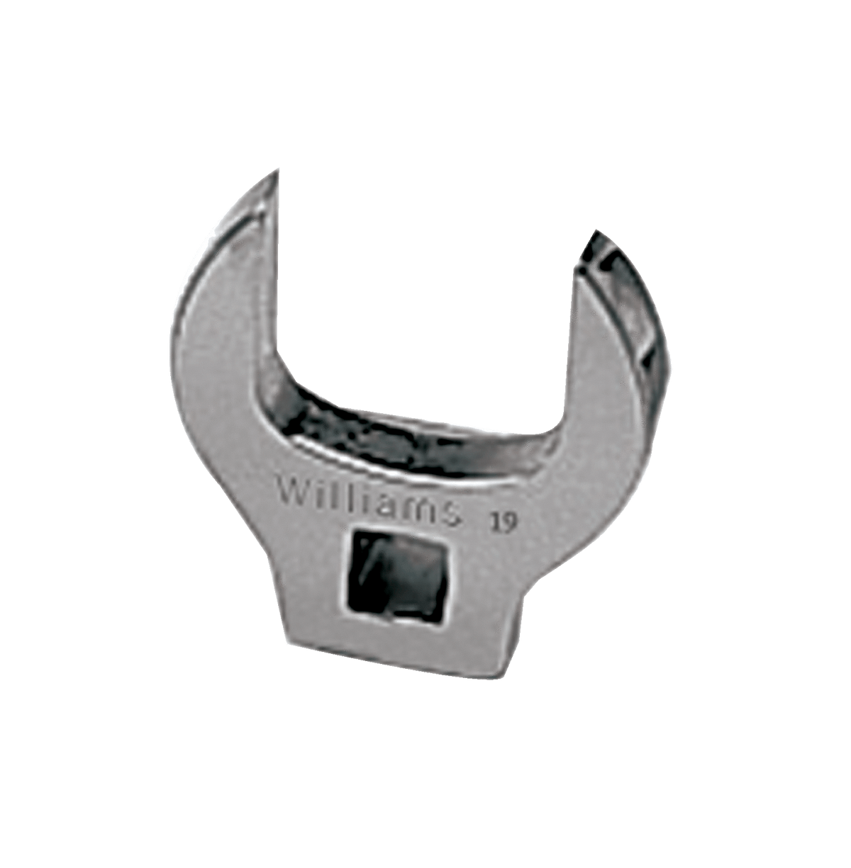 Williams JHWBCOM15 | 3/8 Drive 15 mm Open End Crowfoot Wrench, Satin Chrome Finish