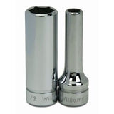 Williams JHWBD-808 | 3/8 Drive Shallow Socket, High Polished Chrome Finish, 8- Point, 1/4