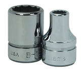 Williams JHWBM-1210 | 3/8 Drive Shallow Socket, High Polished Chrome Finish, 12 Point, 10 mm