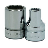Williams JHWBM-1222 | 3/8 Drive Shallow Socket, High Polished Chrome Finish, 12 Point, 22 mm