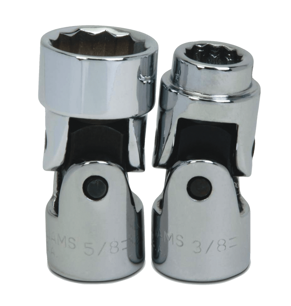 Williams JHWBU-1222 | 3/8 Drive Universal Socket, High Polished Chrome Finish, 12 Point, 11/16