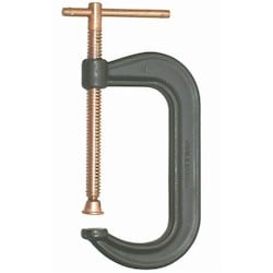 Williams JHWCC-410C | C-Drop Forged C-Clamps, Deep Throat Design, Copper Screw , 10