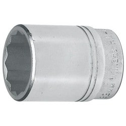 Williams JHWHM-1219 | 3/4 Drive Shallow Socket, High Polished Chrome Finish, 12 Point 19 mm