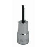 Williams JHWMA-3HBA | 1/4 Drive Ball Hex Bit Socket, High Polished Chrome Finish, , 3/32
