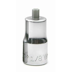 Williams JHWMA-4SA | 1/4 Drive 1/8 H Hex Bit Socket, High Polished Chrome Finish,