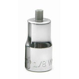 Williams JHWMA-4SA | 1/4 Drive 1/8 H Hex Bit Socket, High Polished Chrome Finish,