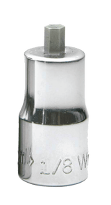 Williams JHWMA-4SA | 1/4 Drive 1/8 H Hex Bit Socket, High Polished Chrome Finish,