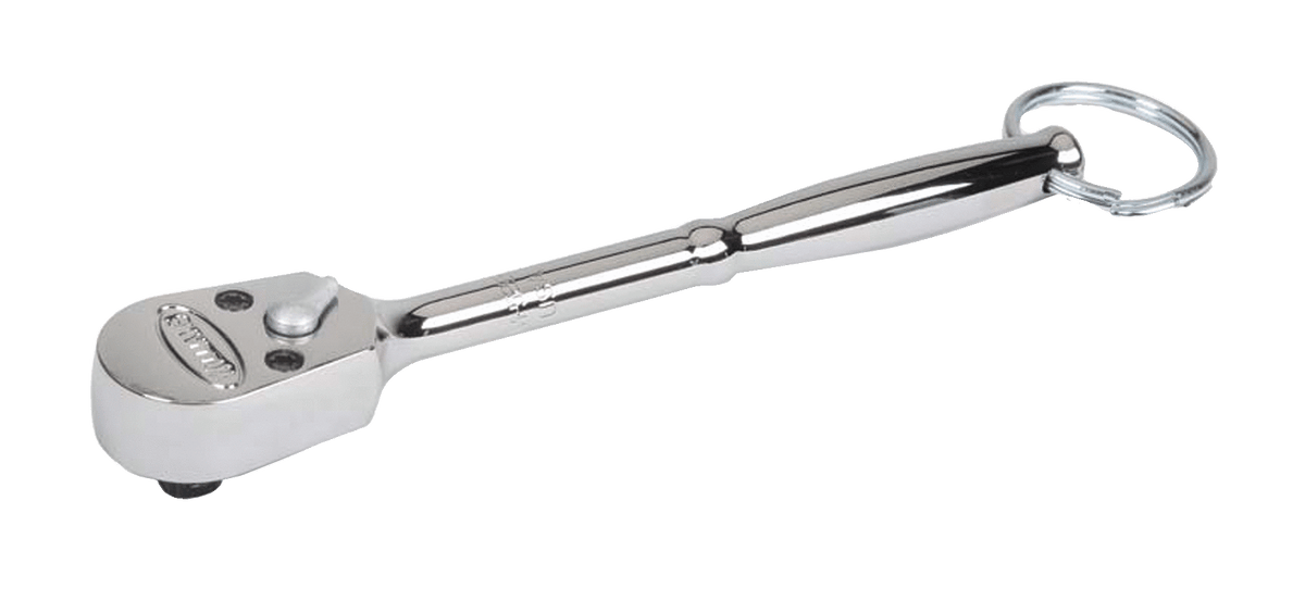 Williams JHWM52EHATH | Tools@Height, 1/4 Drive Chrome Finish Enclosed Head Ratchet, 5-1/4 with Safety Ring