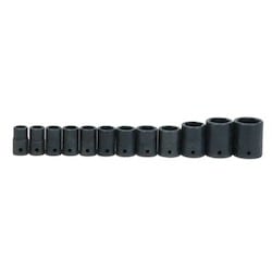 Williams JHWMS4-12HRC | 1/2 Drive Impact Socket Set, 6 Point, 12 Piece