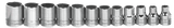 Williams JHWMSB-12HRC | 3/8 Drive Shallow Socket Set, 6 Point, Metric, 12 Piece