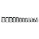 Williams JHWMSB-12HRC | 3/8 Drive Shallow Socket Set, 6 Point, Metric, 12 Piece