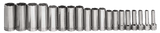 Williams JHWMSBD19HRC | 3/8 Drive Deep Socket Set, 6 Point, Metric, 19 Piece