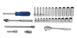 Williams JHWMSM-30HF | 1/4 Drive Socket/Tool Set,6 Point, 30 Pieces, in Keep Safe Foam,