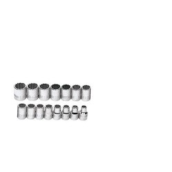 Williams JHWMSS-15RC | 1/2 Drive Shallow Socket Set, 12 Point, 15 Piece