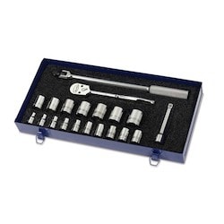 Williams JHWMSS-20FTB | 1/2 Drive 12 Point Metric 20 Piece Socket Set