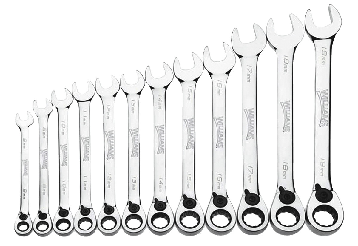 Williams JHWMWS-12RC | Ratcheting Combination Wrench Set, 12 Piece