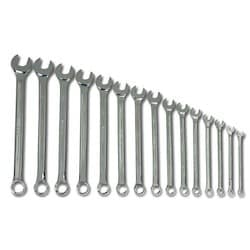 Williams JHWMWS-15A | Supercombo High Polish Chrome Black Combination Wrench Set, 15 Piece, 7 mm - 21 mm
